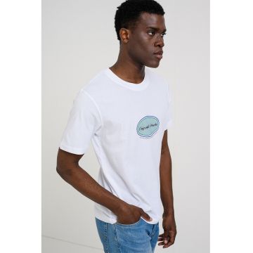 Tricou din bumbac organic cu imprimeu - Alb optic