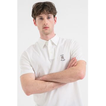 Tricou polo din bumbac - Alb