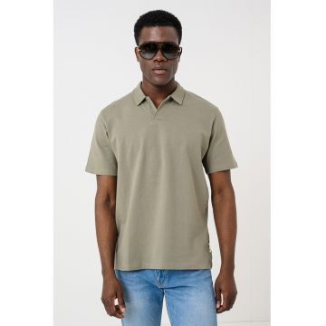 Tricou polo din bumbac Devin - Verde sparanghel