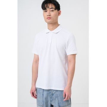 Tricou polo uni - Alb