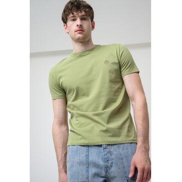 Tricou slim fit din bumbac Dun-River - Verde deschis