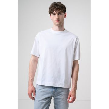 Tricou uni de bumbac - Alb