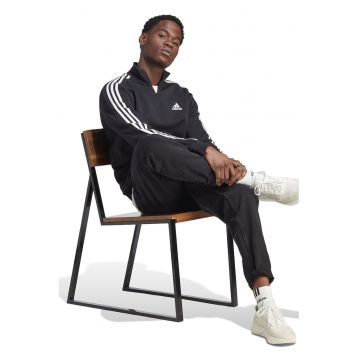 Bluza sport cu fenta cu fermoar - Negru