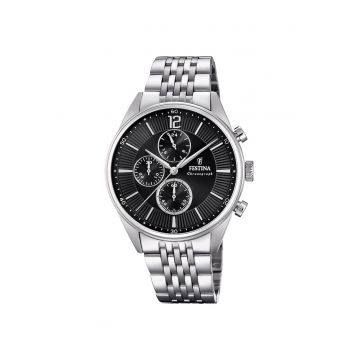 Ceas barbatesc  F20285/4 Quartz Argintiu