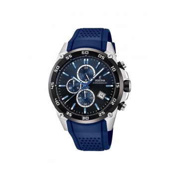 Ceas barbatesc  F20330/A Quartz Argintiu - Negru
