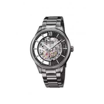 Ceas barbatesc  F20632/1 Automatic Negru - Transparent