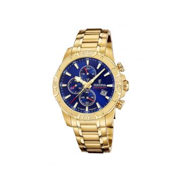 Ceas barbatesc  F20705/3 Quartz Auriu