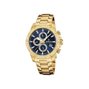 Ceas barbatesc  F20705/5 Quartz Auriu