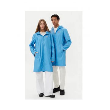 Geaca unisex -  albastru azuriu - poliester - poliuretan