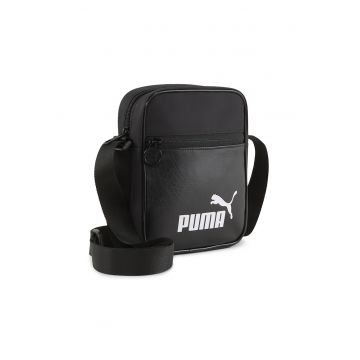 Geanta crossbody cu imprimeu logo - Negru