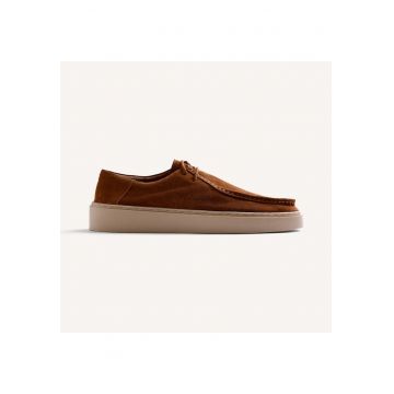 Mocasini de piele intoarsa Butere - Caramel