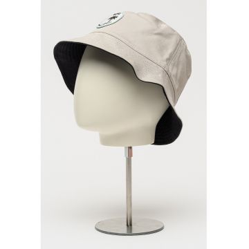 Palarie bucket cu aplicatie Febas - Gri
