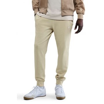 Pantaloni de trening cu talie medie si snur - Maro nisip