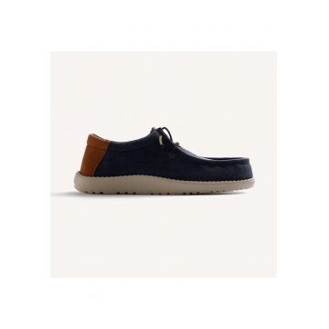 Pantofi boat cu model uni Orford - Bleumarin