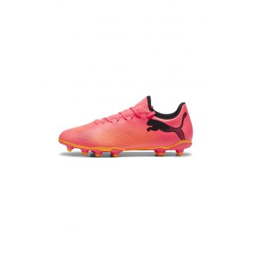 Pantofi cu imprimeu logo pentru fotbal Future 7 Play - Galben/Roz