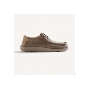 Pantofi loafer din material textil Masbate Wallabee - Bej inchis