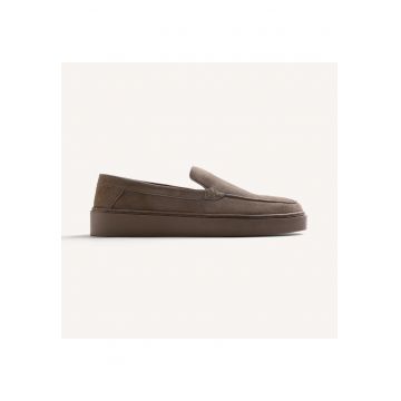 Pantofi loafer din piele intoarsa Laoag - Maro taupe