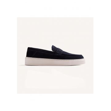 Pantofi loafer din piele intoarsa Weirgor Zaboc - Albastru ultramarin