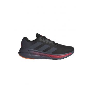 Pantofi Questar 3 cu aspect tricotat pentru alergare - Negru/Gri carbune/Rosu stins