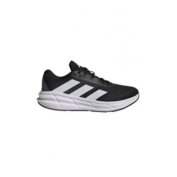 Pantofi Questar 3 cu aspect tricotat pentru alergare - Negru/Gri cenusiu