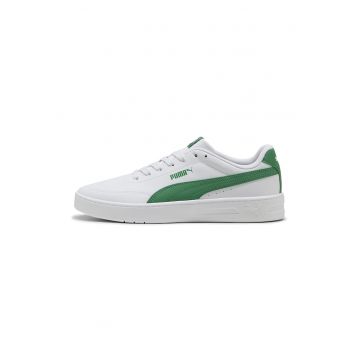 Pantofi sport Court Classic Clean de piele ecologica cu brant cu amortizare - Alb/Verde
