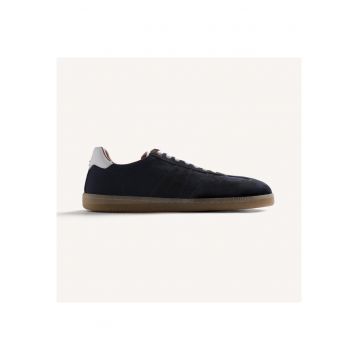 Pantofi sport Rongo Llow-cut din piele intoarsa - Albastru ultramarin