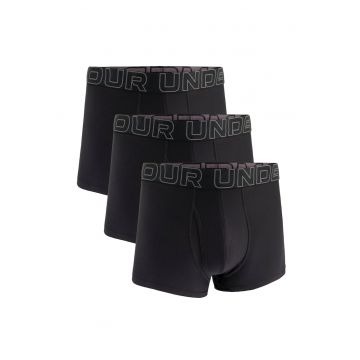 Set de boxeri cu banda logo in talie 174107 - 3 perechi - Negru