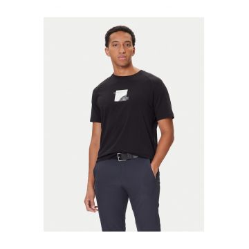 Tricou barbat  negru - bumbac - cu imprimeu