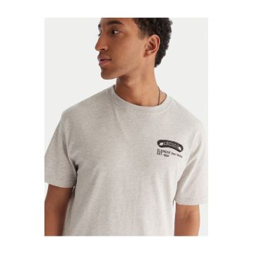 Tricou barbatesc  gri - bumbac