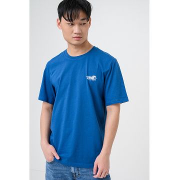 Tricou cu logo Austin - Albastru paun