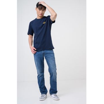 Tricou cu logo Austin - Albastru petrol