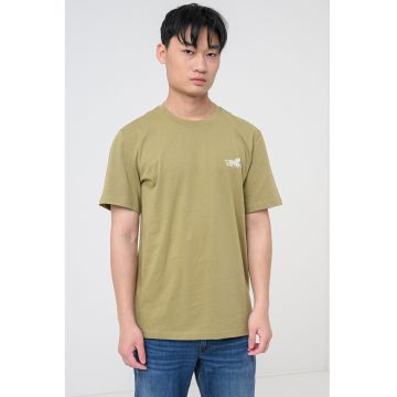 Tricou cu logo Austin - Verde masliniu pal