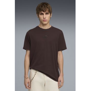 Tricou din bumbac cu detaliu logo Essentials - Violet tyrian