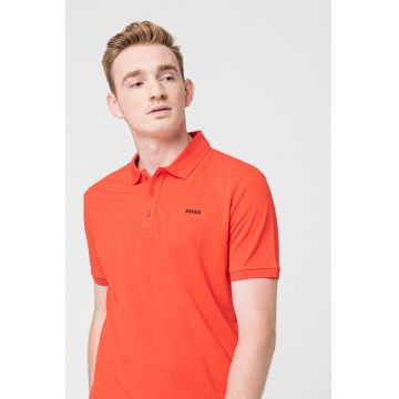 Tricou polo din bumbac pique Donos - Rosu