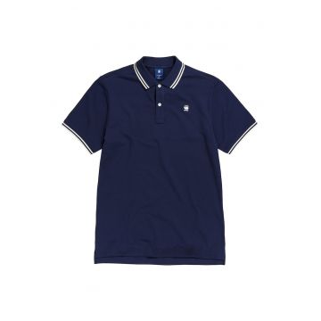 Tricou polo slim fit Dunda 2 - Albastru inchis