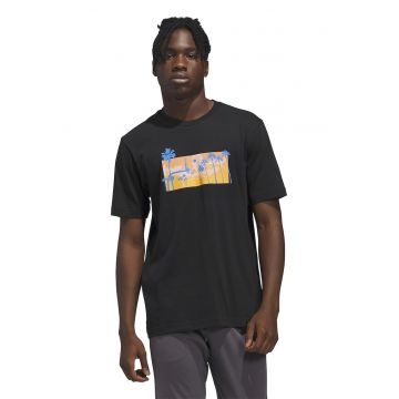 Tricou regular fit Photorl Crt - Negru/Portocaliu