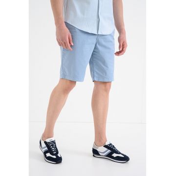 Bermude chino cu croiala conica - Albastru pastel
