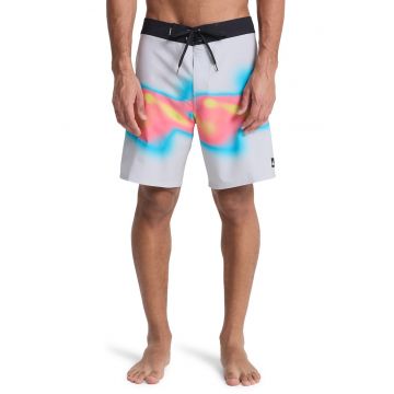 Bermude de baie Surfsilk - Gri deschis/Coral/Albastru