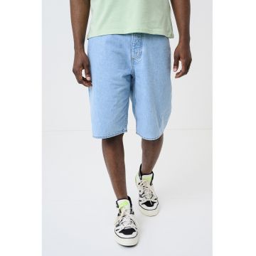 Bermude relaxed fit din denim Skate - Albastru deschis
