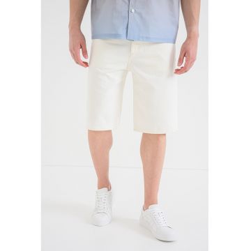 Blugi scurti regular fit Skate - Crem