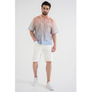 Blugi scurti relaxed fit - Crem