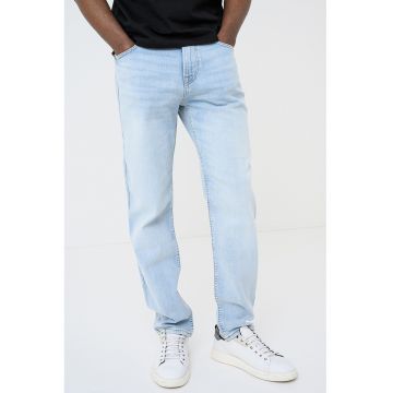 Blugi uni regular fit din amestec de lyocell Maine - Albastru deschis
