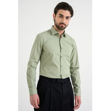 Camasa slim fit - Kaki pal