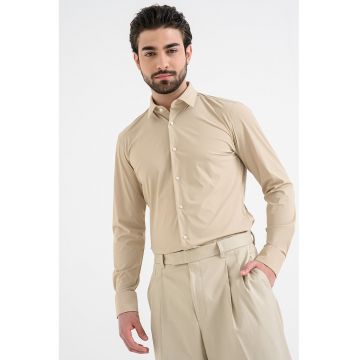 Camasa uni slim fit Hank - Bej