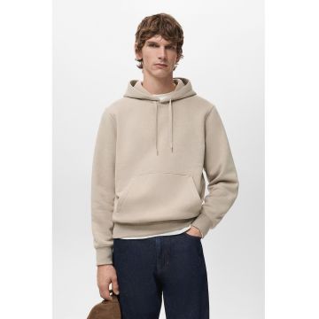 Hanorac regular-fit cu buzunar kangaroo - Bej