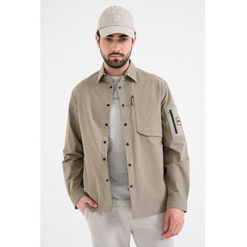 Jacheta-camasa uni cu buzunare - Kaki