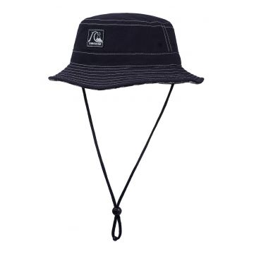 Palarie bucket cu logo brodat Heritage Boonie - Alb/Albastru ultramarin