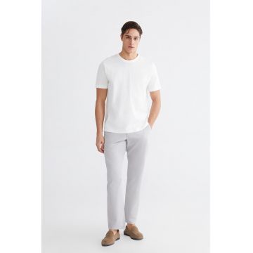 Pantaloni chino din amestec de bumbac - Gri pal