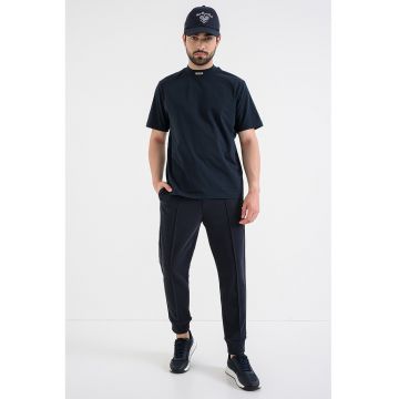 Pantaloni conici de trening cu cusaturi decorative Join - Bleumarin