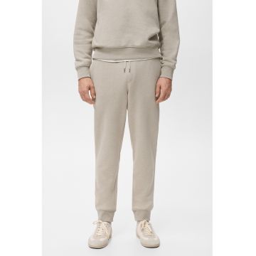 Pantaloni de trening cu talie ajustabila - Maro taupe deschis